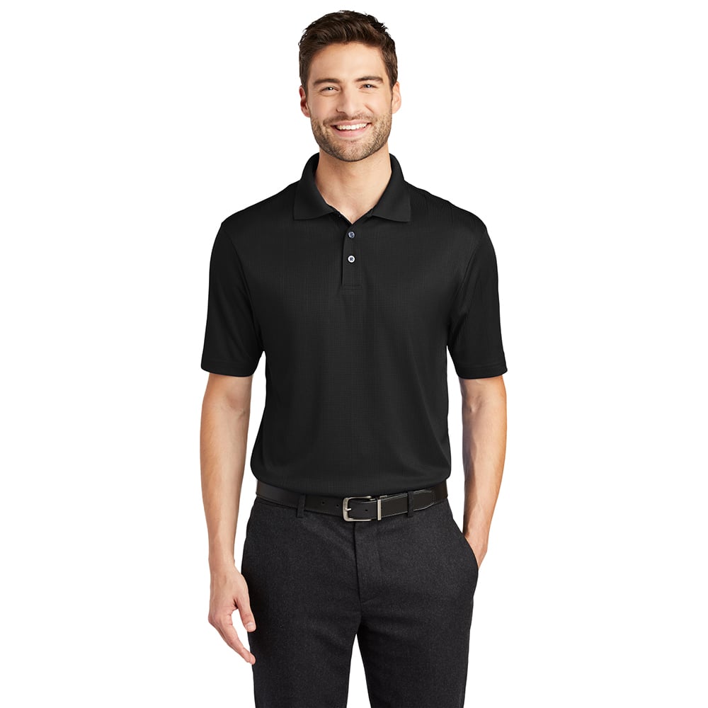 Port Authority K528 Fine Jacquard Short Sleeve Performance Polo Shirt