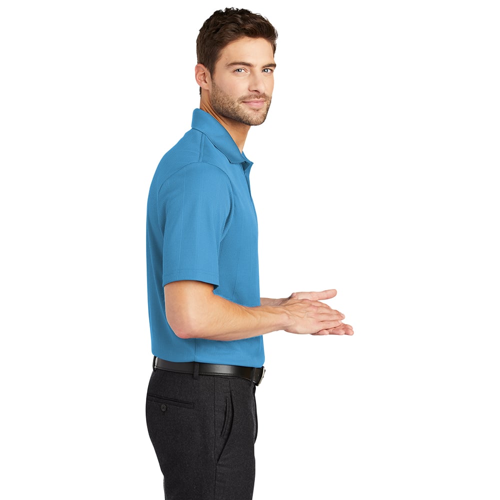 Port Authority K528 Fine Jacquard Short Sleeve Performance Polo Shirt