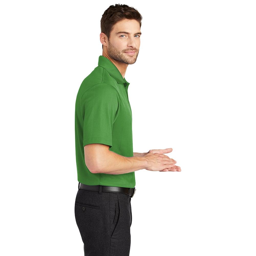 Port Authority K528 Fine Jacquard Short Sleeve Performance Polo Shirt