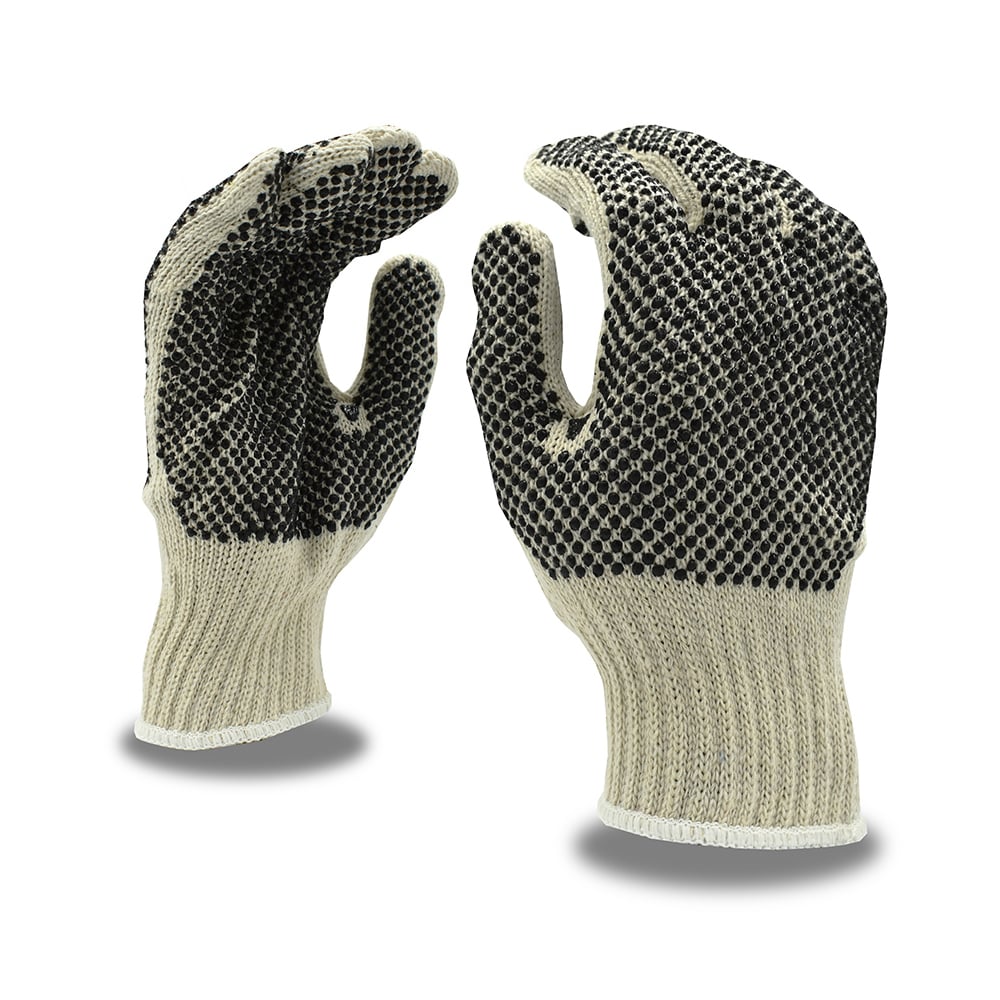 Cordova Standard Machine Knit Gloves with 2-Sided PVC Dots, 1 dozen (12 pairs)