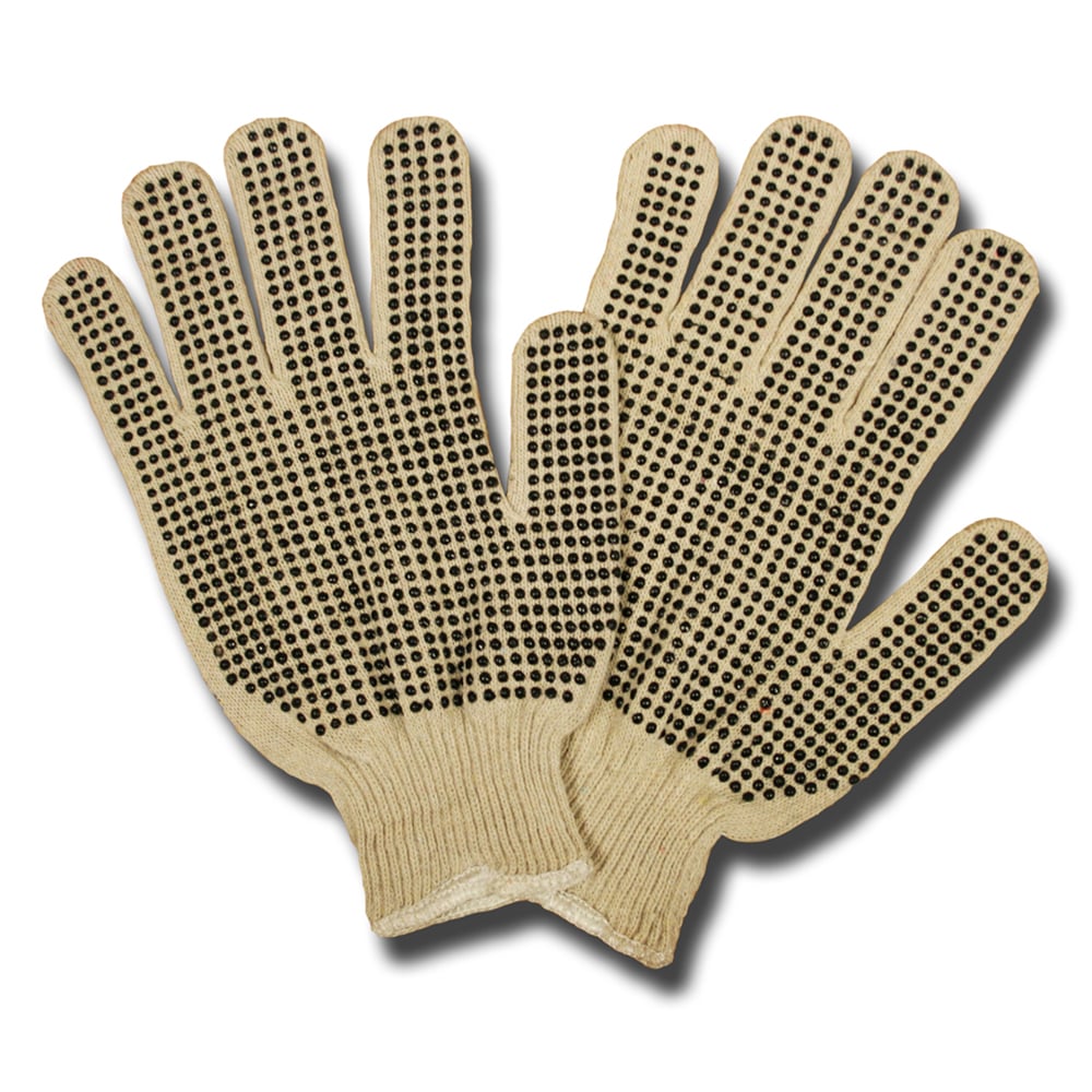 Cordova 13-Gauge Light Machine Knit Gloves with 2-Sided PVC Dots, 1 dozen (12 pairs)
