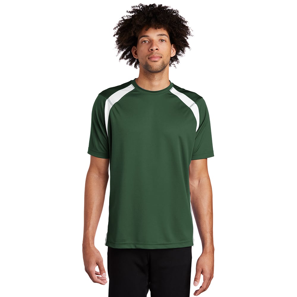 Sport-Tek T478 Dry Zone Modified Raglan Sleeves Colorblock Crew Shirt