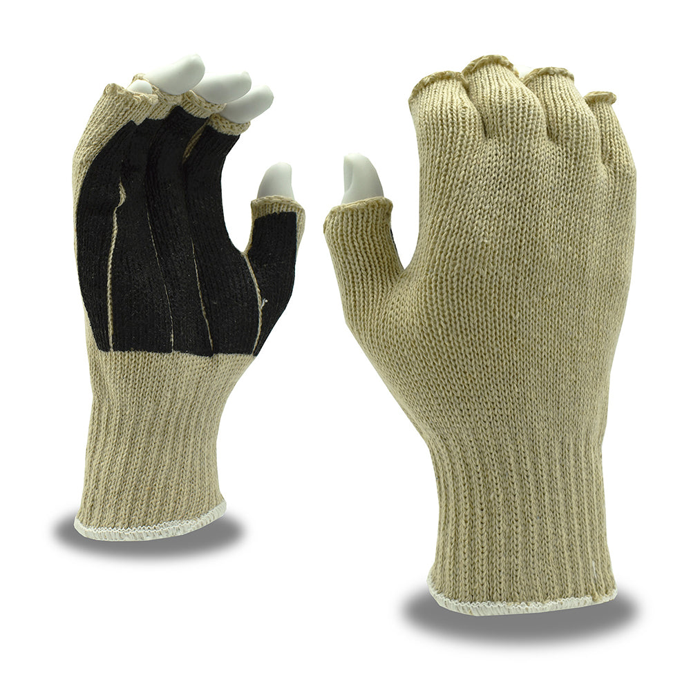 Cordova Fingerless Machine Knit Gloves with PVC Palm, 1 dozen (12 pairs)