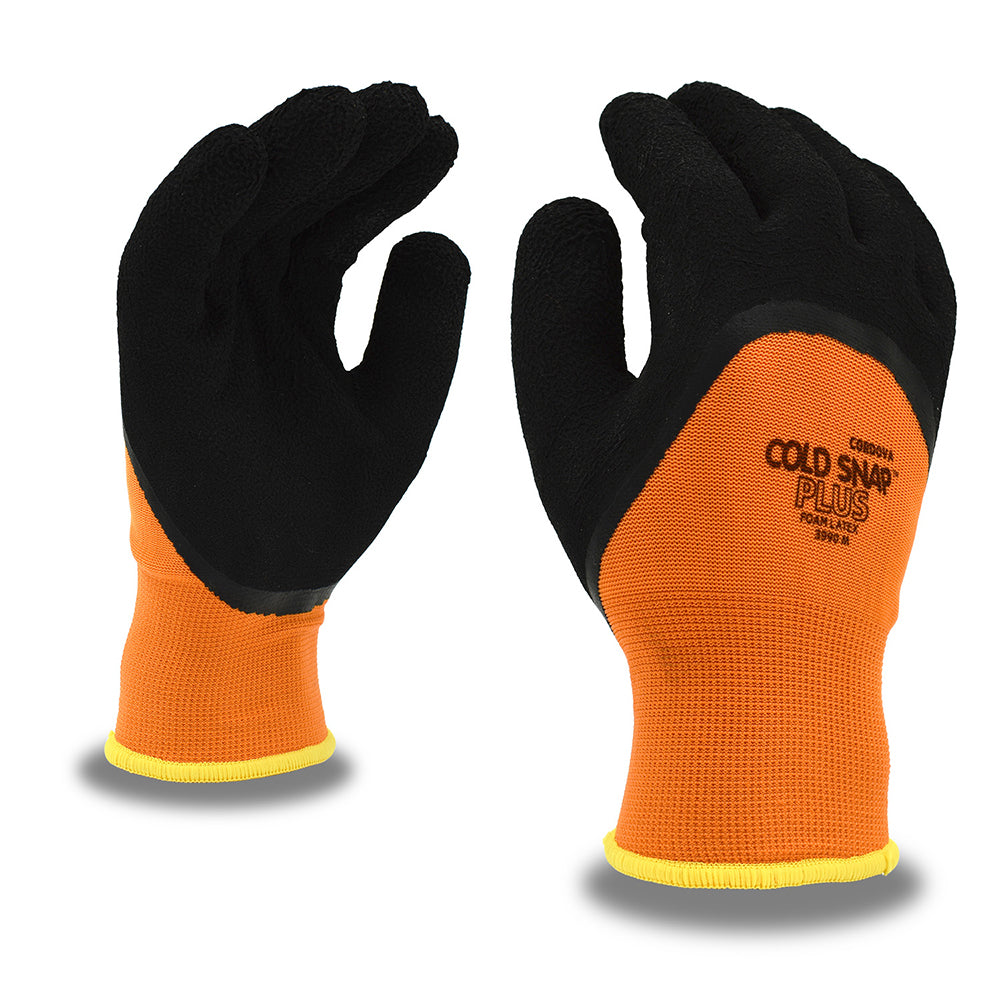 Cold Snap Plus™ Hi Vis Polyester/Acrylic Gloves with 3/4 Latex Coat, 1 dozen (12 pairs)