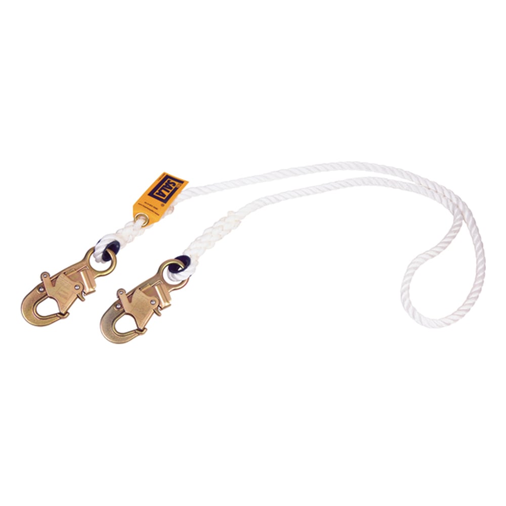 3M™ DBI - SALA™ Rope Positioning Lanyard - Nylon 1232328, White - Gorvex.com