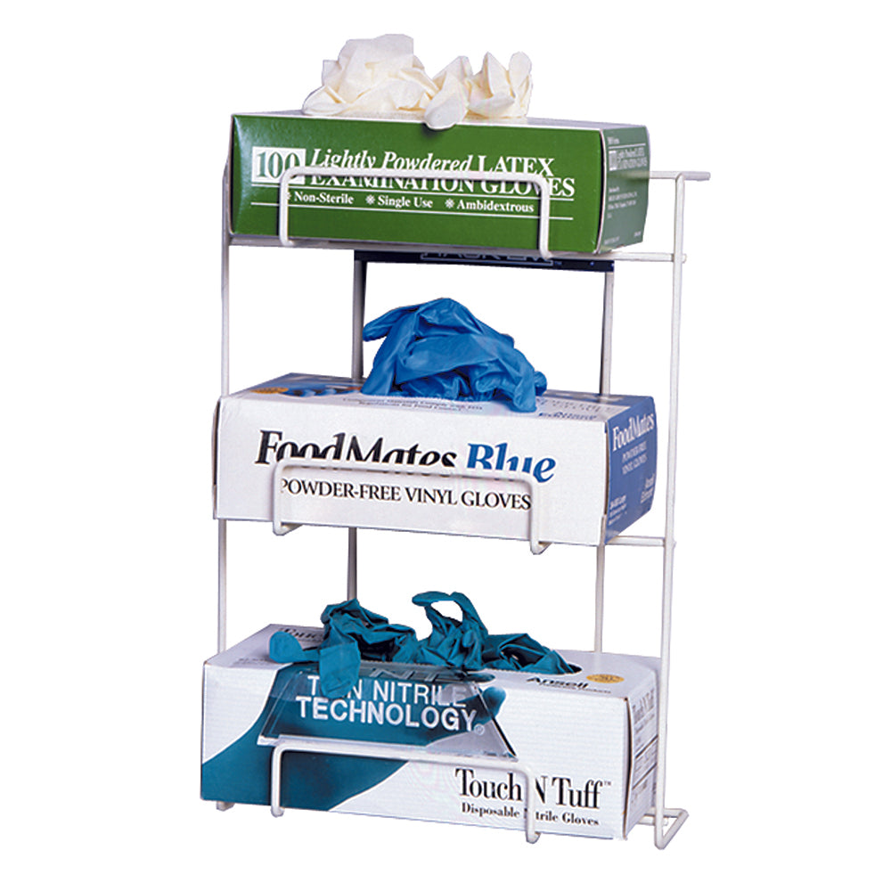 Top Dispensing Disposable Glove Rack, 3 Boxes