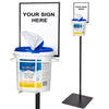 Free Standing 2 Gallon Bucket Rack with Sign