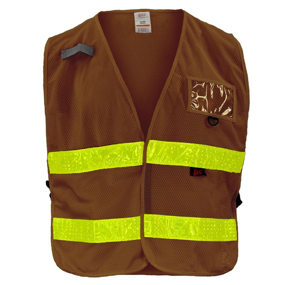 Non-ANSI Hi-Vis Vest, with Prismatic Tape, One Size