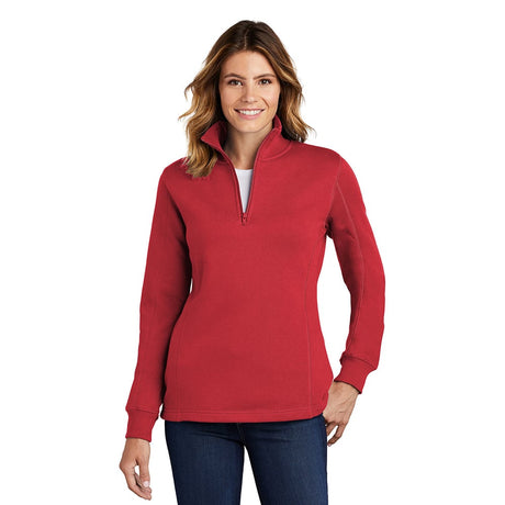 Sport-Tek LST253 Women's Fleece Quarter-Zip Sweatshirt