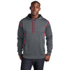 Sport-Tek F246 Tech Fleece Colorblock Sweatshirt with Hood