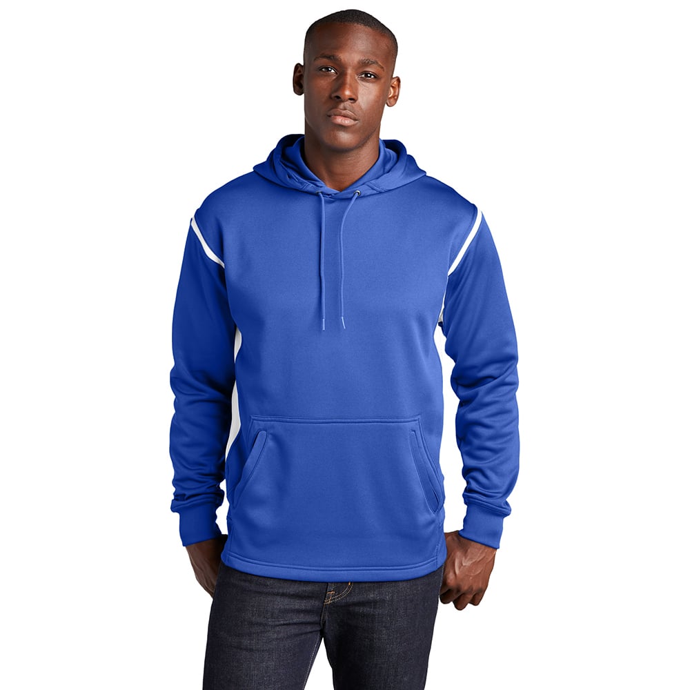 Sport-Tek F246 Tech Fleece Colorblock Sweatshirt with Hood