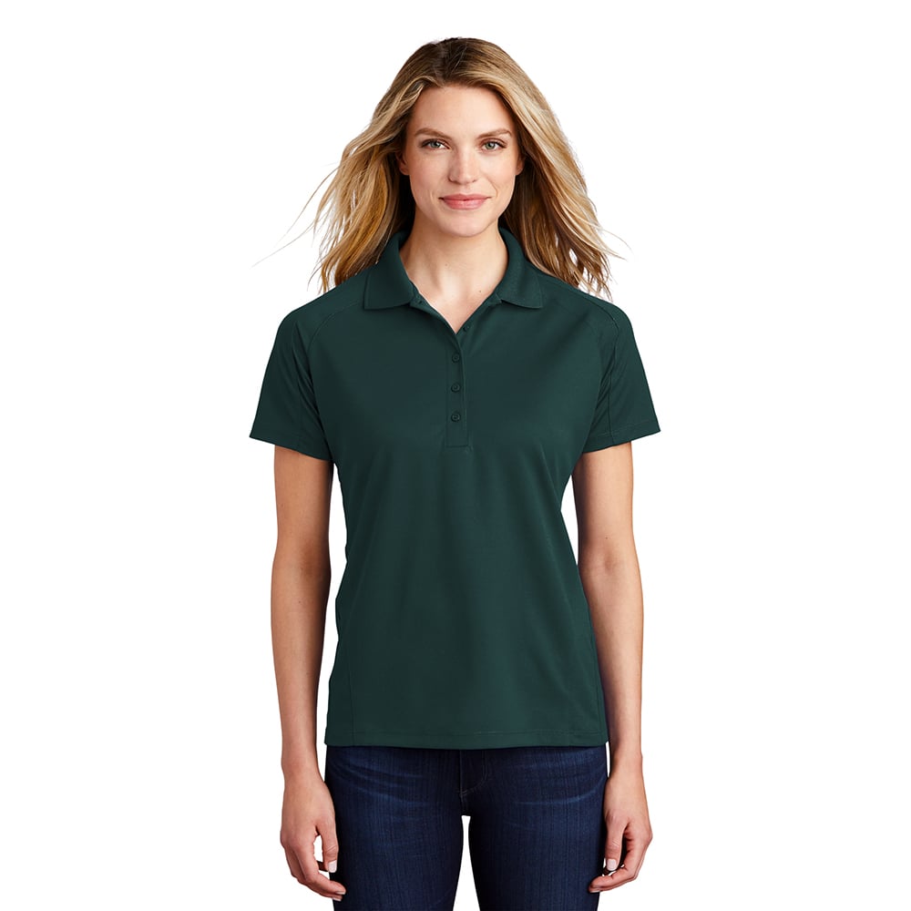 Sport-Tek L474 Dri-Mesh Women's Raglan Polo