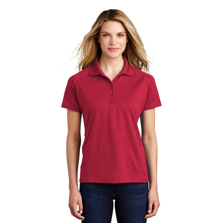 Sport-Tek L474 Dri-Mesh Women's Raglan Polo