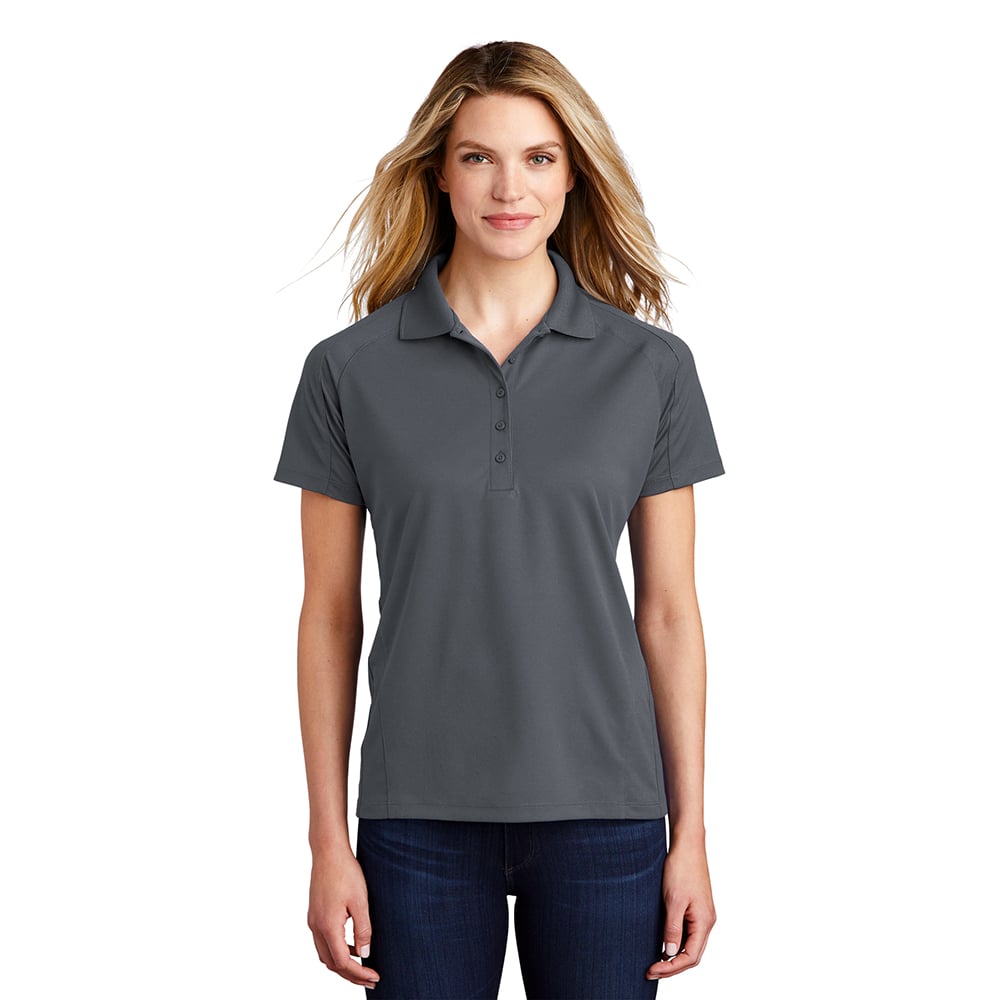 Sport-Tek L474 Dri-Mesh Women's Raglan Polo