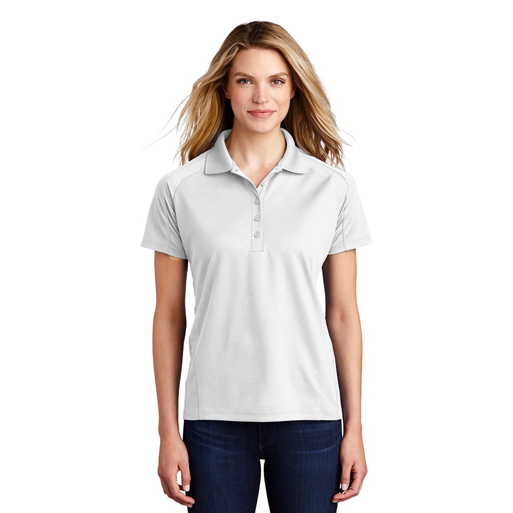 Sport-Tek L474 Dri-Mesh Women's Raglan Polo