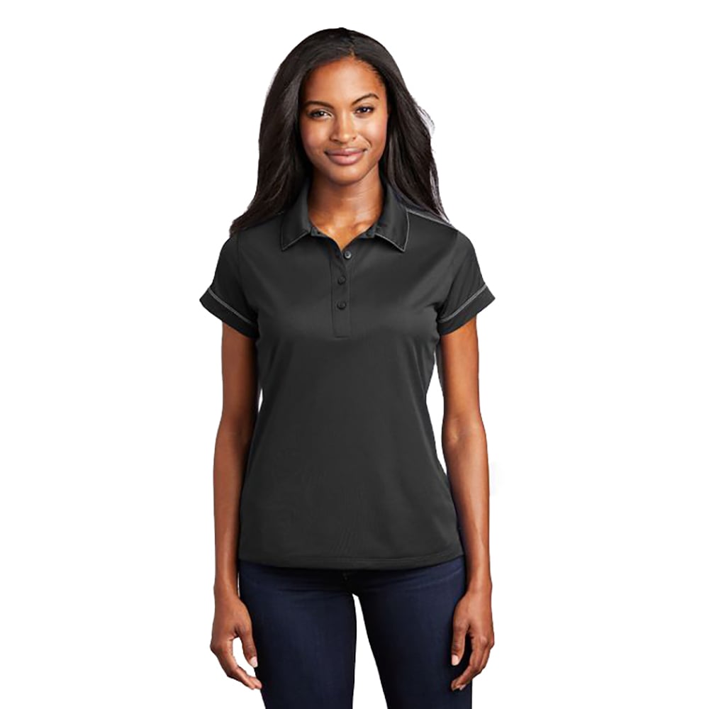 Sport-Tek LST659 Sport-Wick Women's Contrast Stitch Micropique Polo