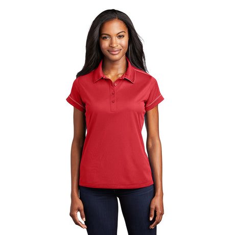 Sport-Tek LST659 Sport-Wick Women's Contrast Stitch Micropique Polo