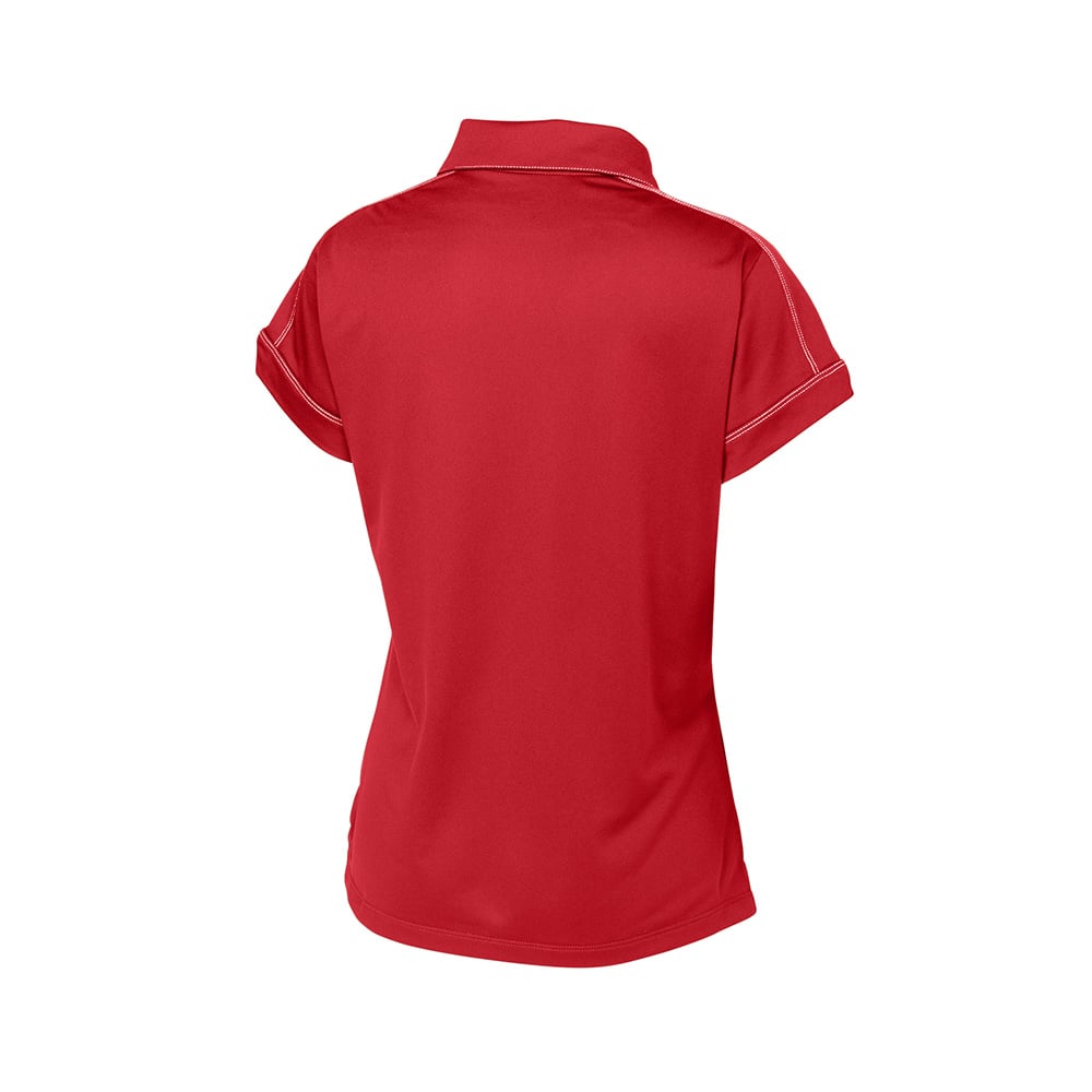 Sport-Tek LST659 Sport-Wick Women's Contrast Stitch Micropique Polo