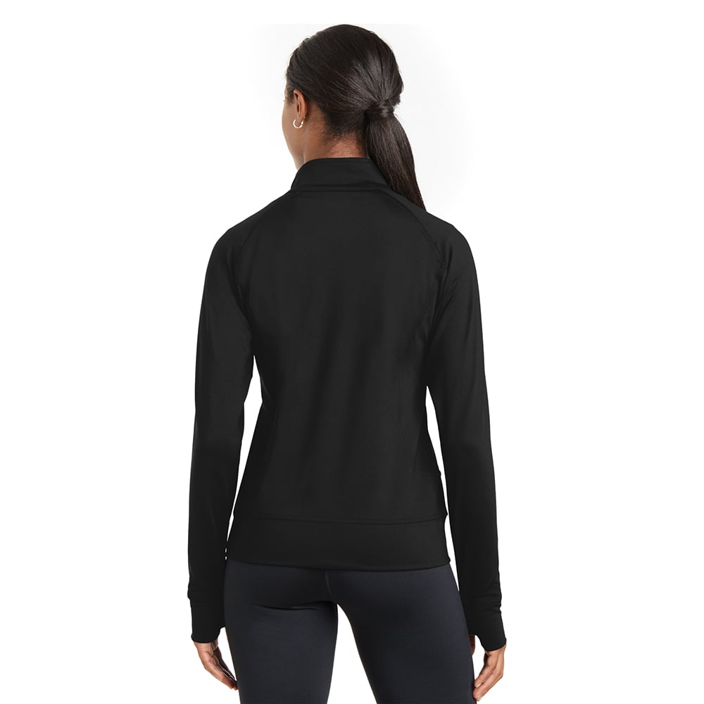 Sport-Tek LST885 Women's Poly Spandex Full Zip Jacket with Thumbholes