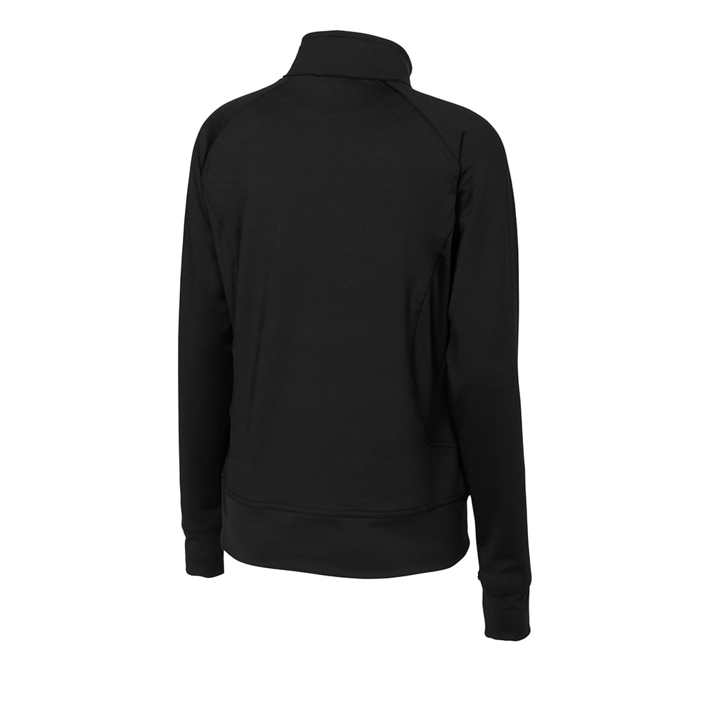 Sport-Tek LST885 Women's Poly Spandex Full Zip Jacket with Thumbholes