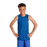 Sport-Tek YT555 Youth PosiCharge Mesh Reversible Sleeveless T-Shirt