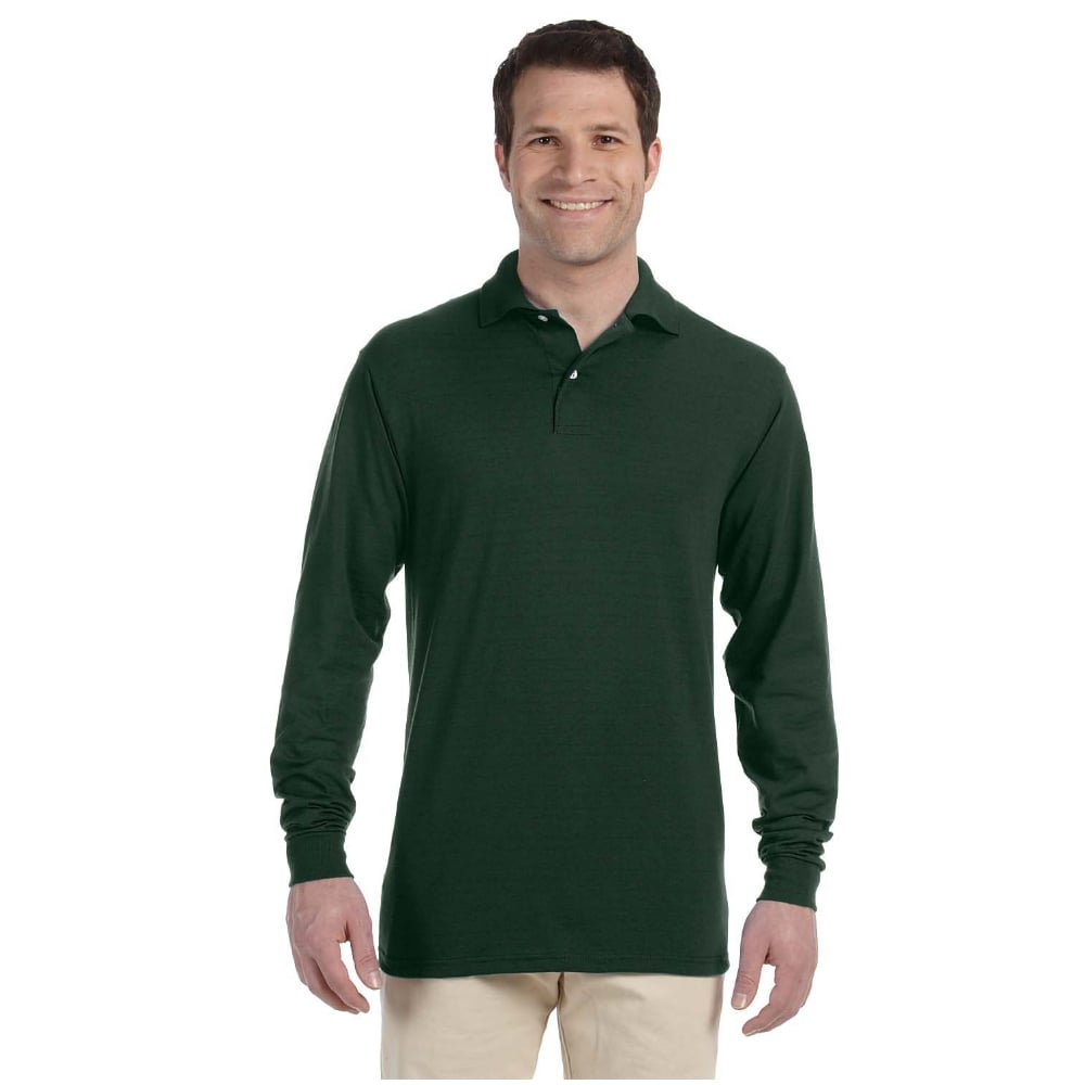 Jerzees SpotShield™ 437ML Long-Sleeve Jersey Polo Shirt