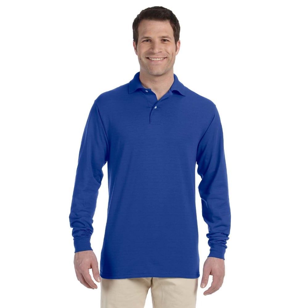 Jerzees SpotShield™ 437ML Long-Sleeve Jersey Polo Shirt