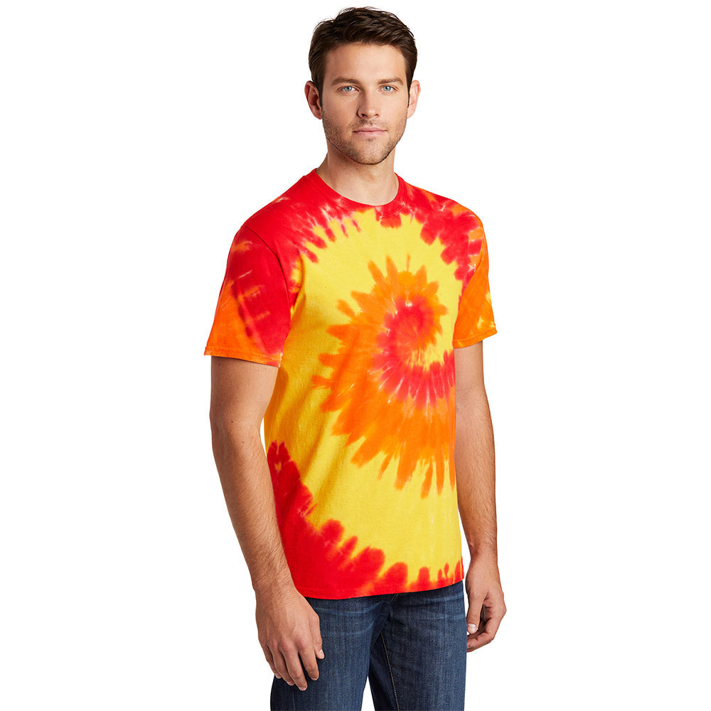 Port & Company PC147 100% Cotton Spiral Tie Dye T-Shirt