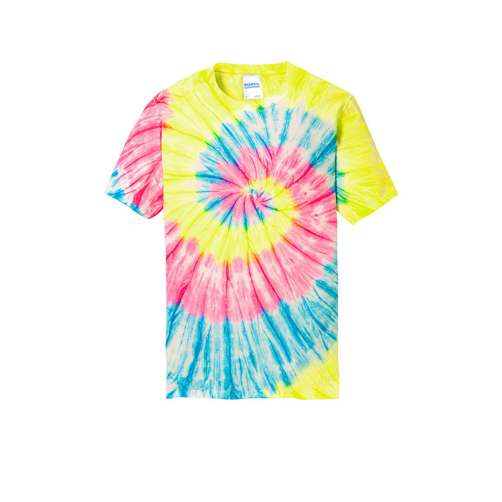 Port & Company PC147 100% Cotton Spiral Tie Dye T-Shirt