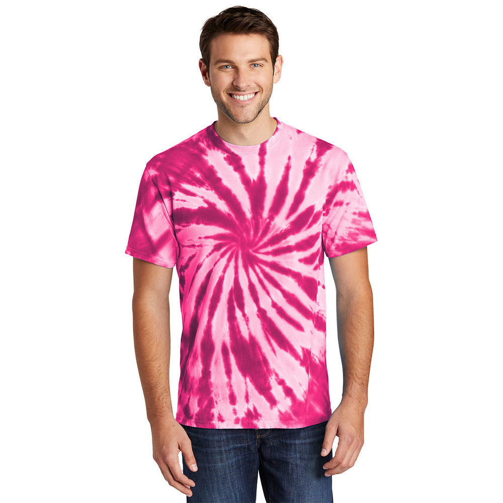 Port & Company PC147 100% Cotton Spiral Tie Dye T-Shirt