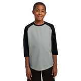 Sport-Tek YST205 Youth PosiCharge 3/4 Raglan Sleeves Baseball Jersey