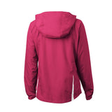 Sport-Tek LST76 Women's Two-Tone Raglan Jacket with Drawcord Hood