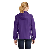 Sport-Tek LST76 Women's Two-Tone Raglan Jacket with Drawcord Hood