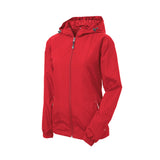 Sport-Tek LST76 Women's Two-Tone Raglan Jacket with Drawcord Hood