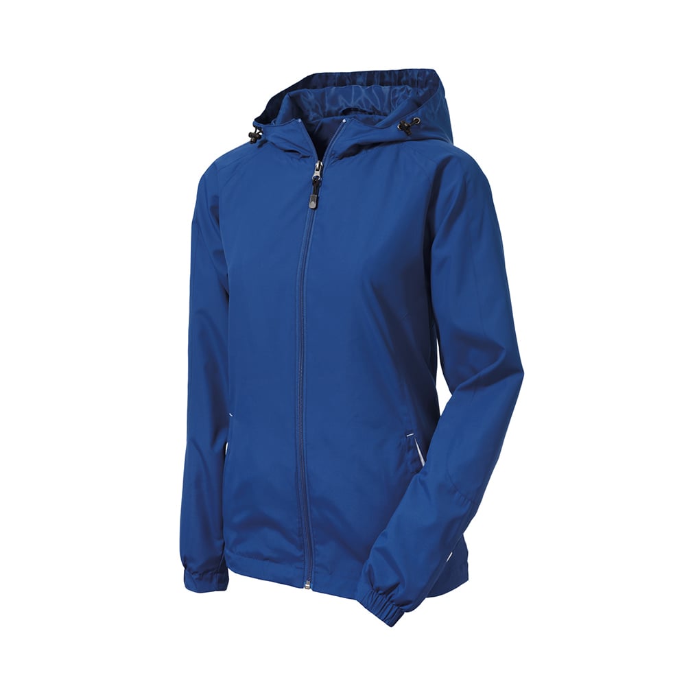 Sport-Tek LST76 Women's Two-Tone Raglan Jacket with Drawcord Hood