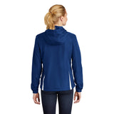 Sport-Tek LST76 Women's Two-Tone Raglan Jacket with Drawcord Hood