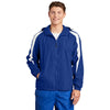 Sport-Tek JST81 Colorblock Fleece-Lined Jacket with Hood