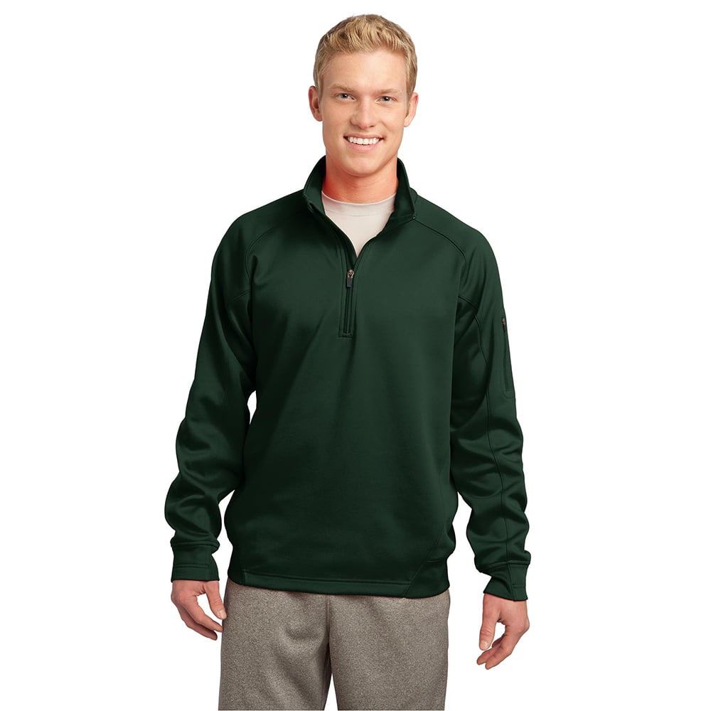 Sport-Tek F247 Tech Fleece Quarter-Zip Pullover with Sleeve Pocket