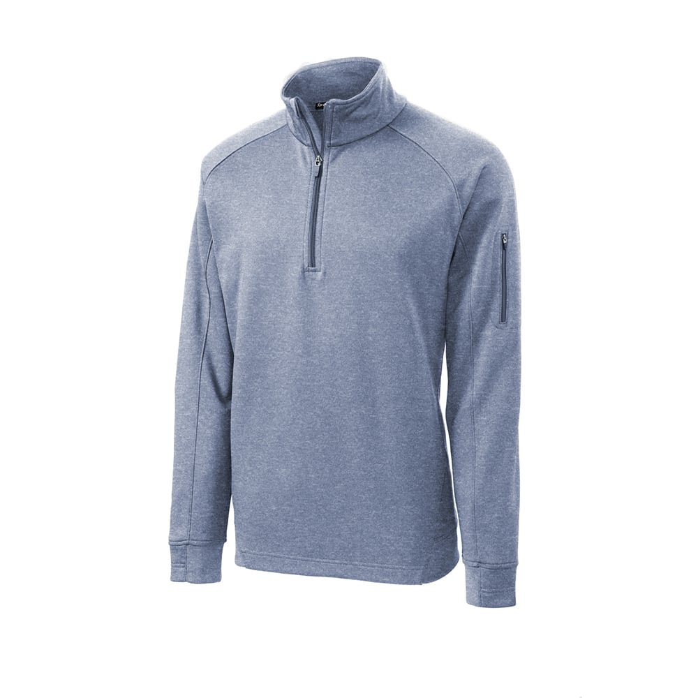 Sport-Tek F247 Tech Fleece Quarter-Zip Pullover with Sleeve Pocket