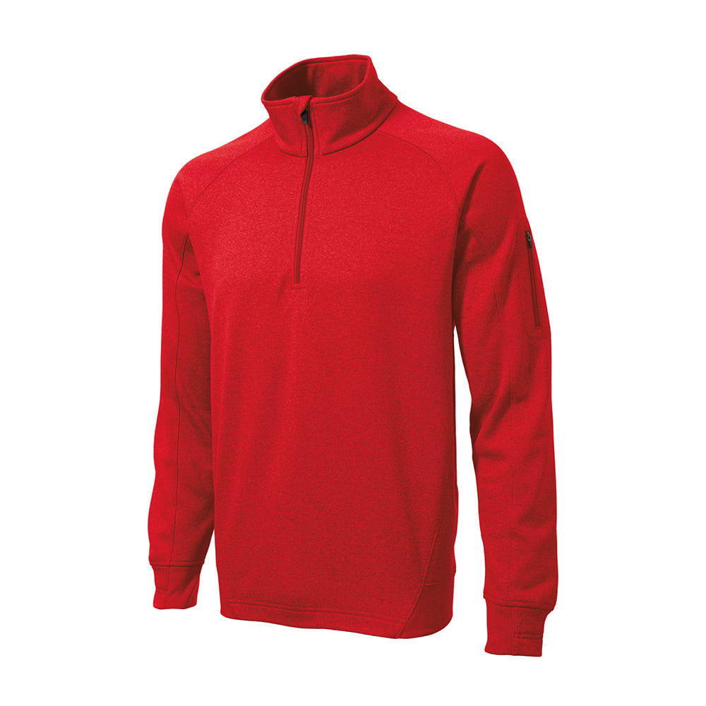 Sport-Tek F247 Tech Fleece Quarter-Zip Pullover with Sleeve Pocket