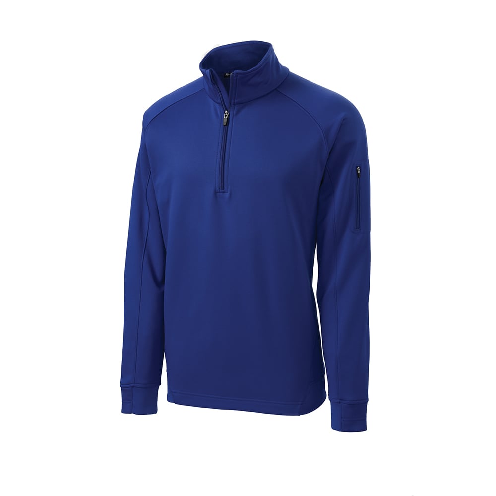 Sport-Tek F247 Tech Fleece Quarter-Zip Pullover with Sleeve Pocket