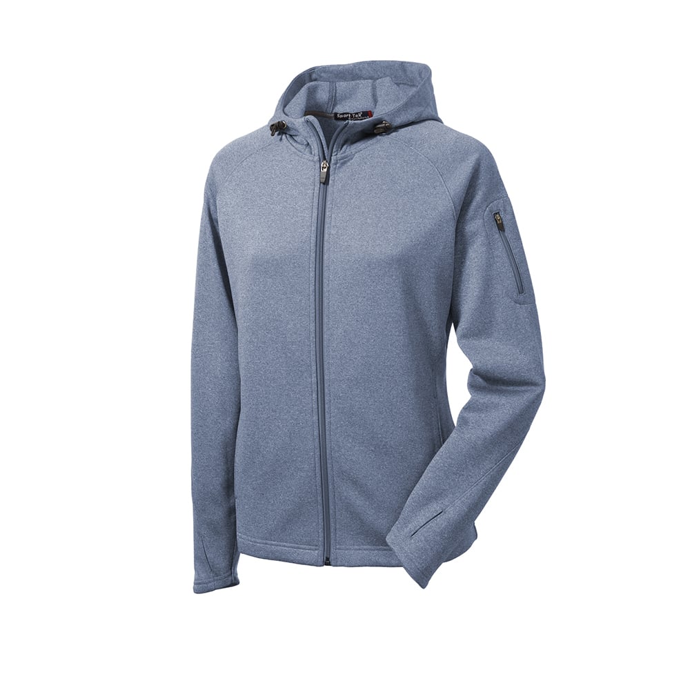 Sport-Tek L248 Women's Tech Fleece Full-Zip Jacket with Hood