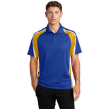 Sport-Tek ST654 Sport-Wick Raglan Tricolor Micropique Polo