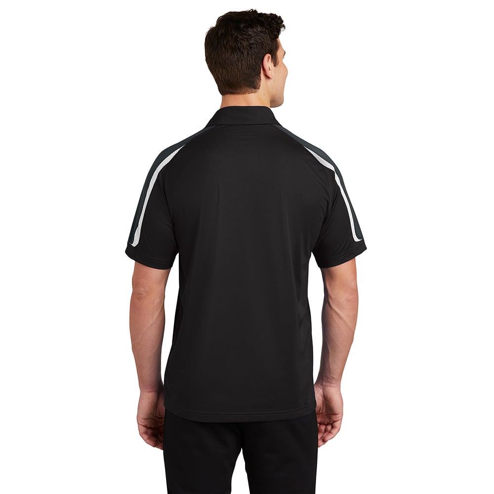 Sport-Tek ST658 Sport-Wick Micropique Tricolor Shoulder Polo