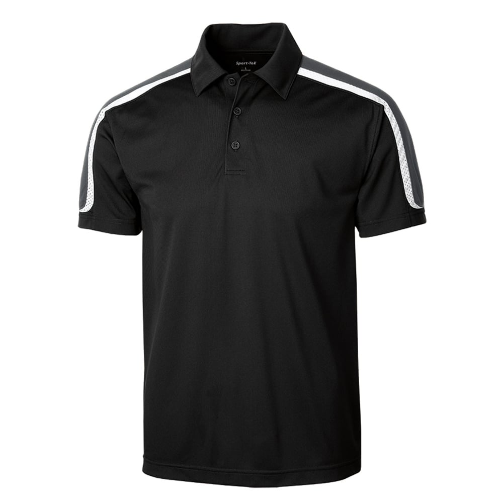 Sport-Tek ST658 Sport-Wick Micropique Tricolor Shoulder Polo