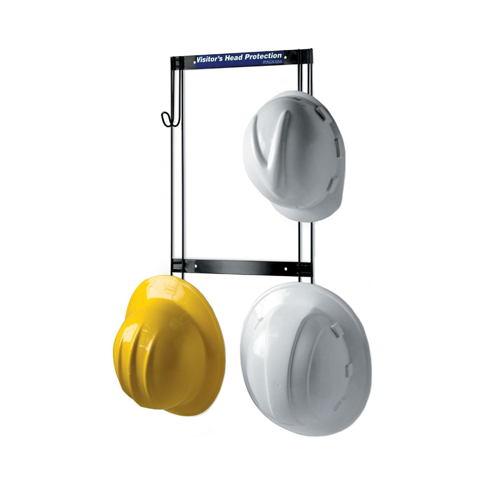 Hard Hat, Coat, Fall Protection Rack