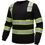 Hi Vis Two-Tone Long Sleeve Safety Shirt, Class 3