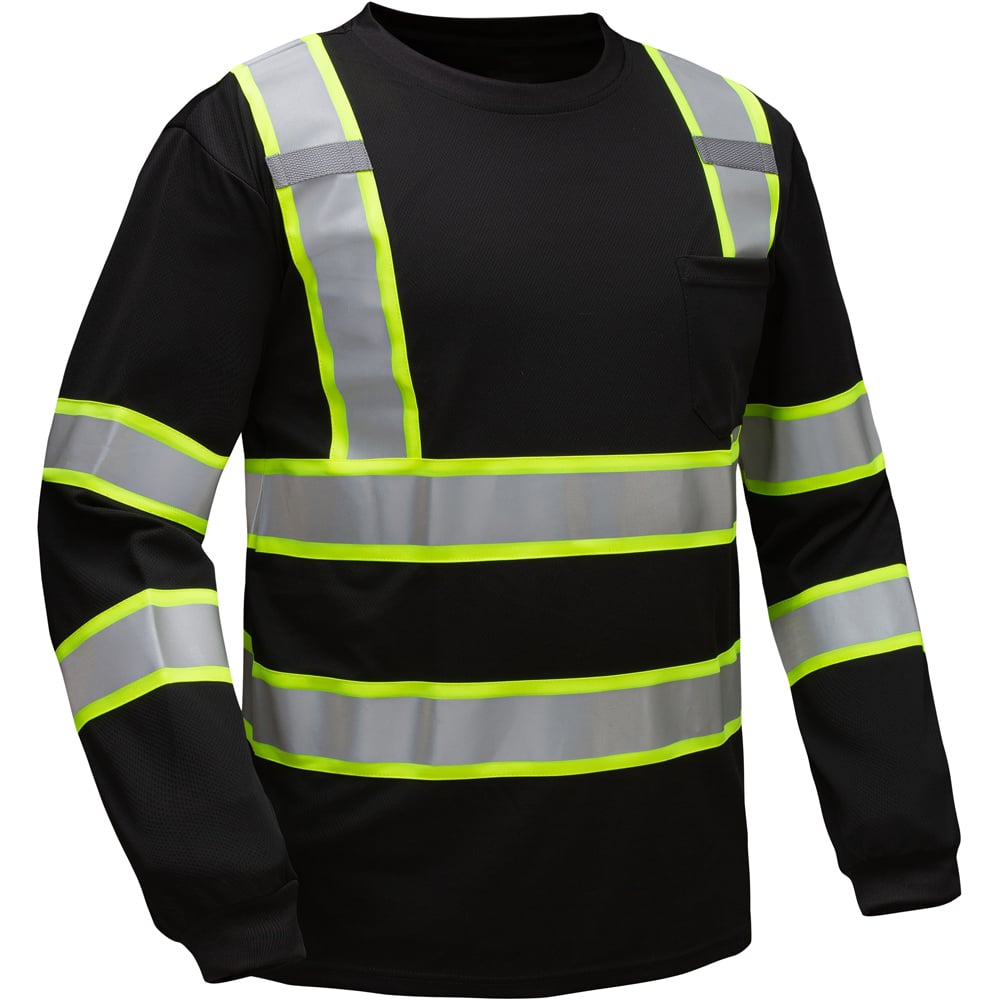 Hi Vis Two-Tone Long Sleeve Safety Shirt, Class 3