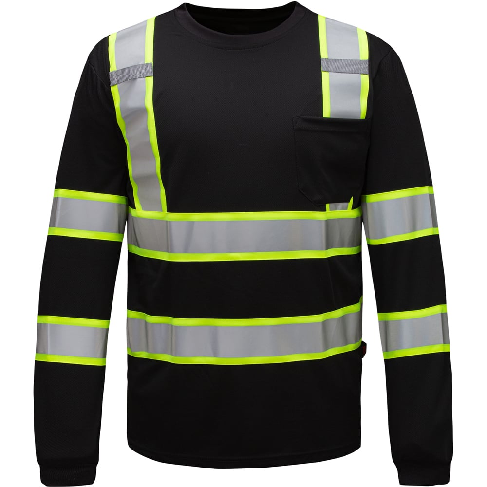 Hi Vis Two-Tone Long Sleeve Safety Shirt, Class 3