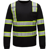 Hi Vis Two-Tone Long Sleeve Safety Shirt, Class 3